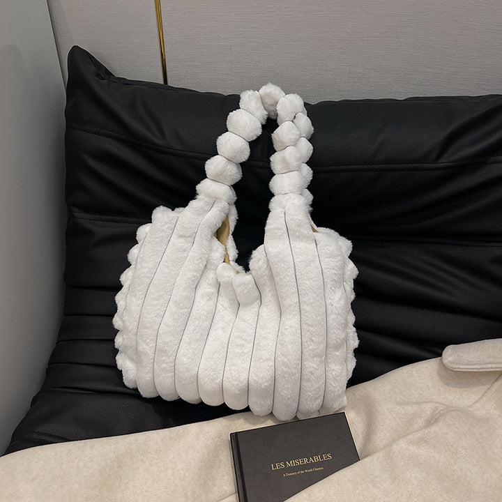 Plush Oversized Shoulder Bag