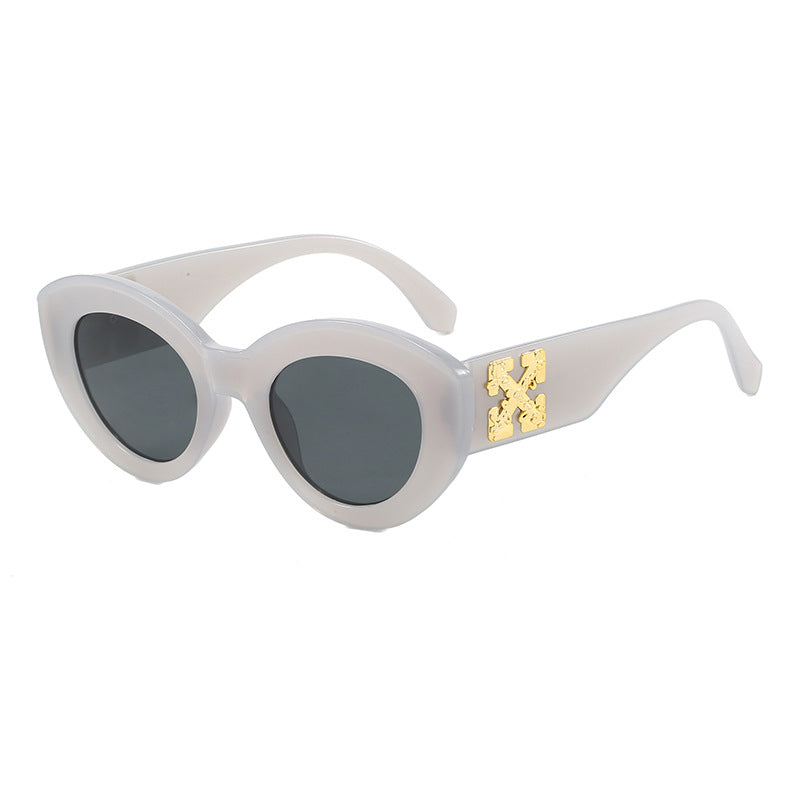 Women's Cat-Eye Sunglasses with Luxurious Accents and Sturdy Plastic Frame Stornfield