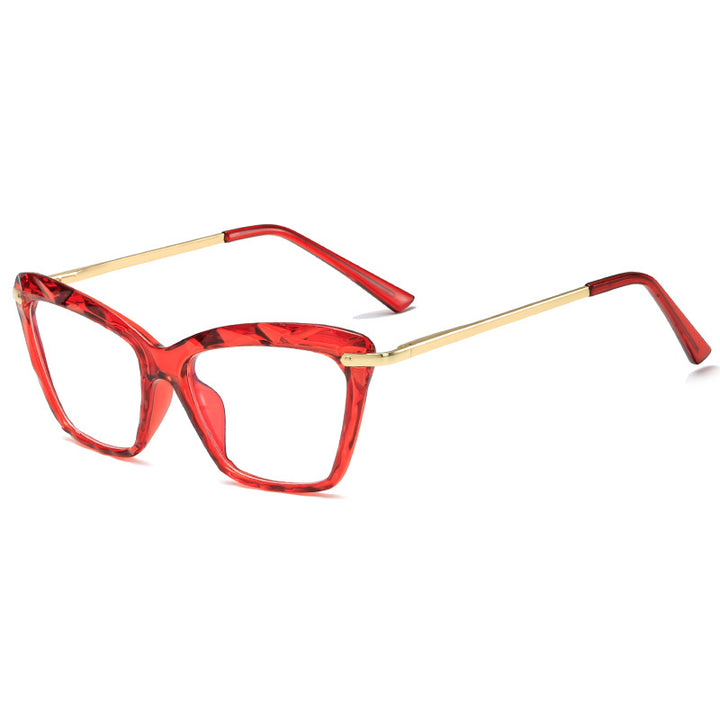 Women's fashionable oversized glasses with elegant metal frame Stornfield
