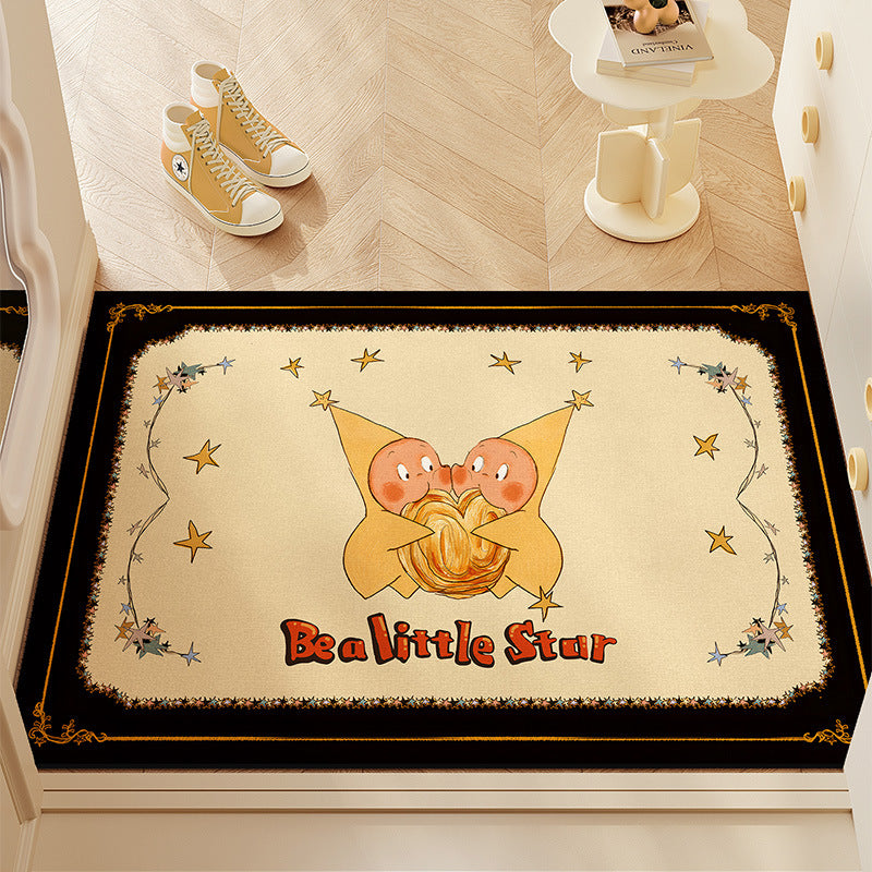 Whimsical Fortune Cookie Welcome Mat