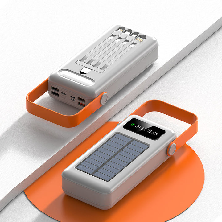 Solar Powerbank with Integrated Cable Management by Stornfield