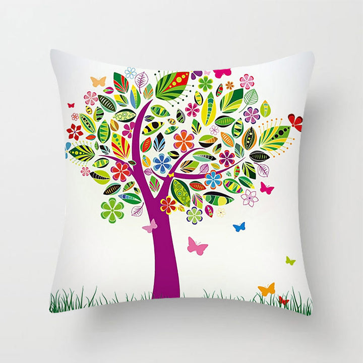 Decorative Nature-Themed Throw Pillow