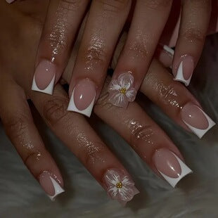 Creative 3D Bow and Pearl Nail Extensions Stornfield
