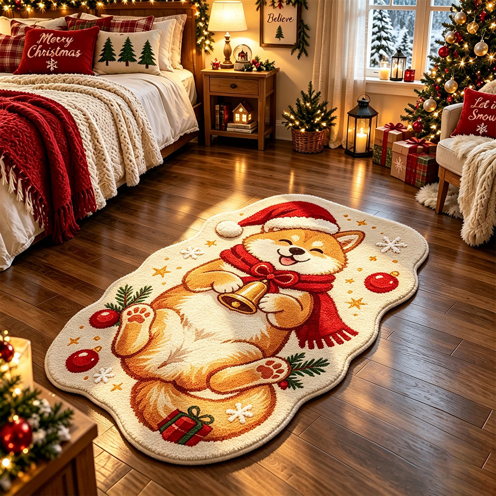 Cat-Themed Holiday Area Rug