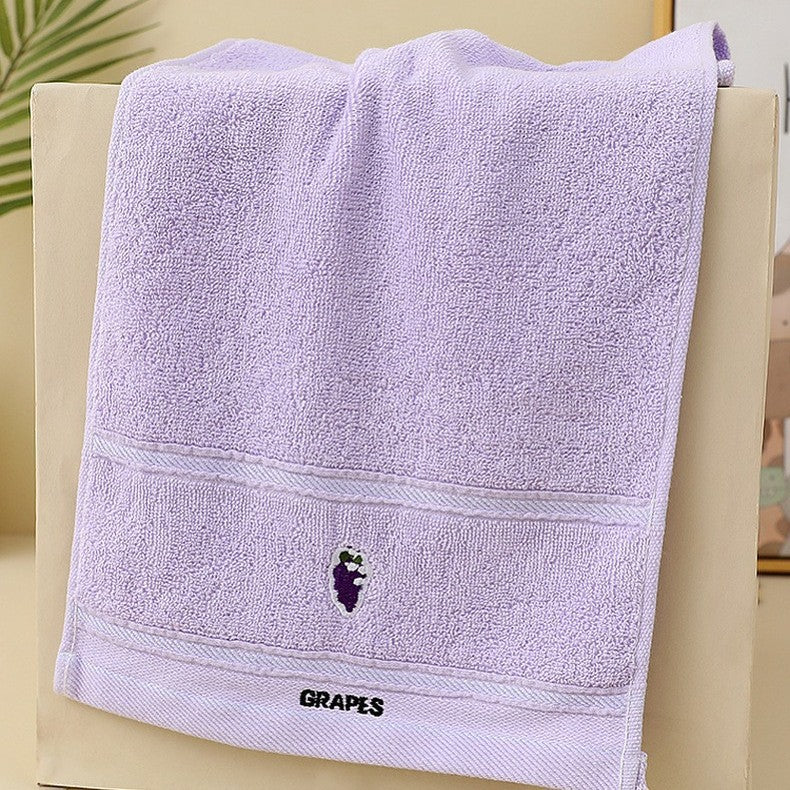 Ladies cotton towel with fresh pear motif Stornfield