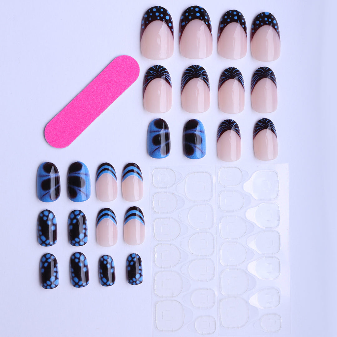Artificial nails with modern geometric design Stornfield