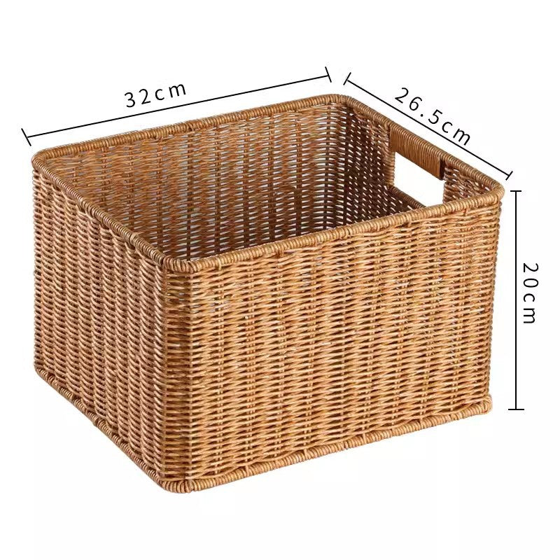 Handwoven Rectangular Storage Basket Stornfield