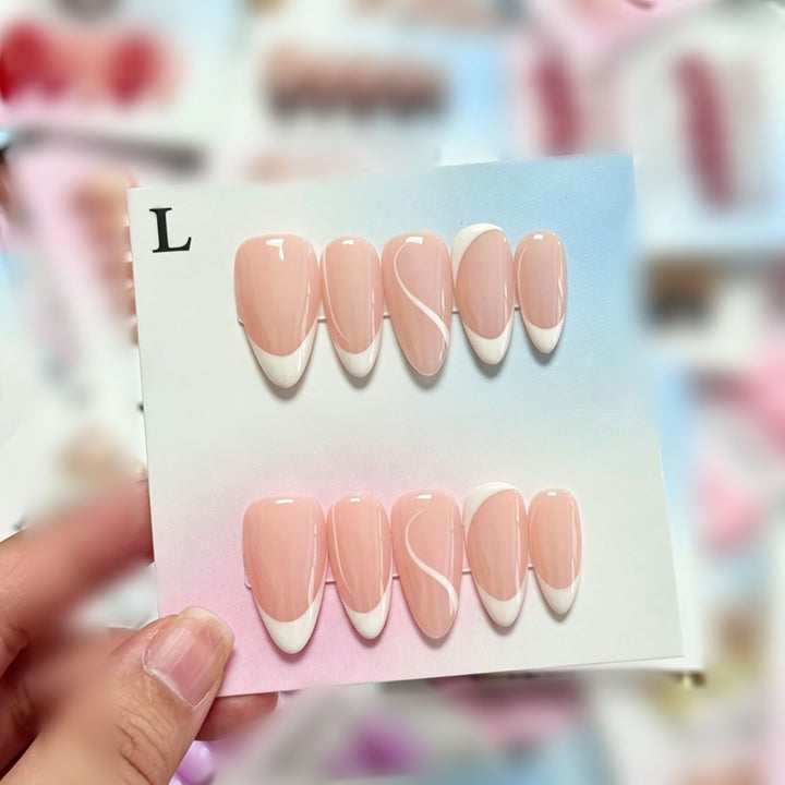 Handmade Floral Design Press-On Nails Set