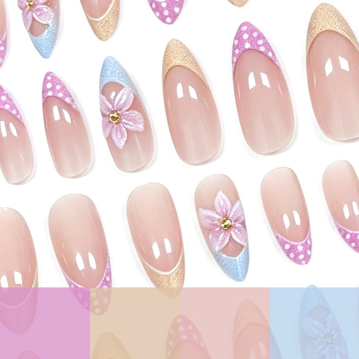 Artistic Floral Acrylic Nail Extensions Stornfield 1789915721