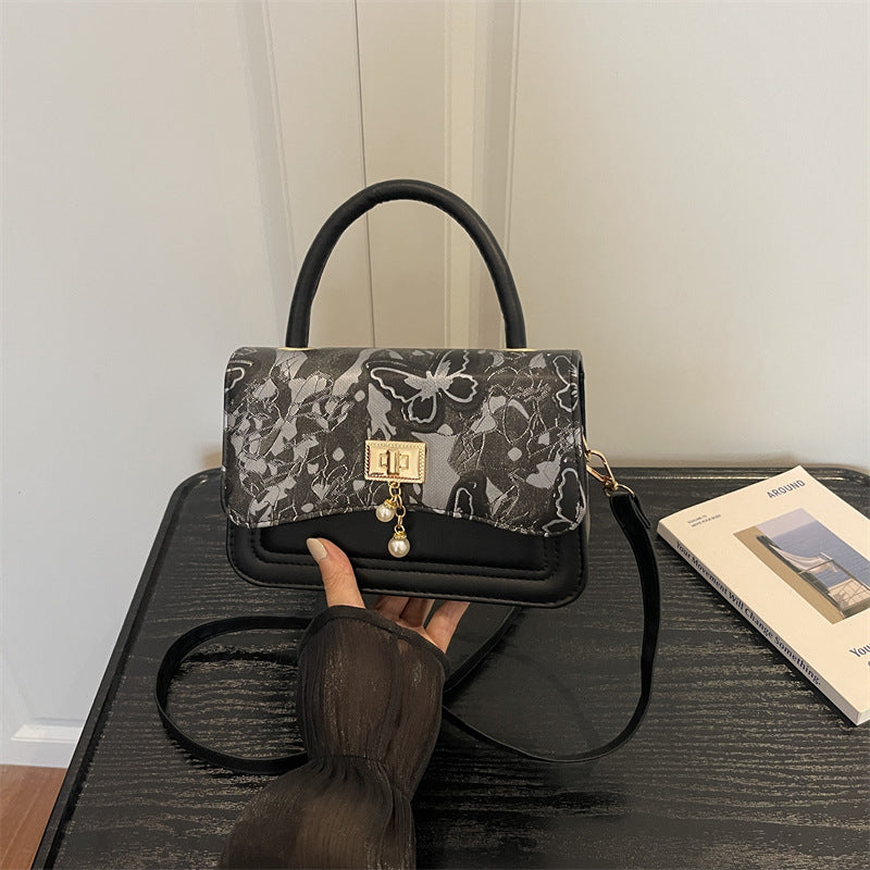 Elegant Floral Patterned Evening Handbag