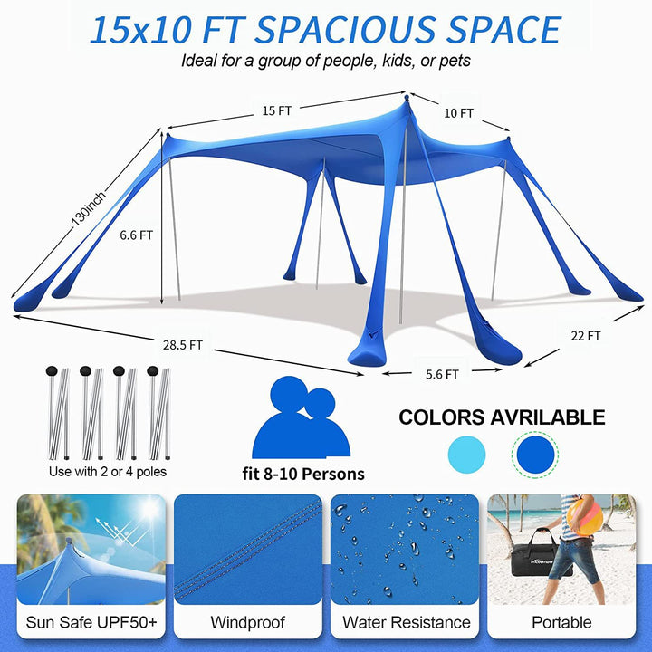 Large Outdoor Sunshade Canopy Stornfield