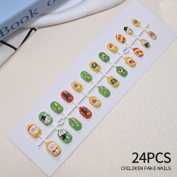 Children's Fun Holiday-Themed Fake Nail Set Stornfield
