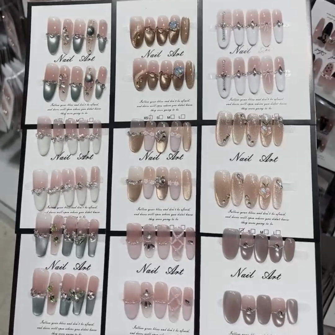 Decorative Press-On Nail Art Collection