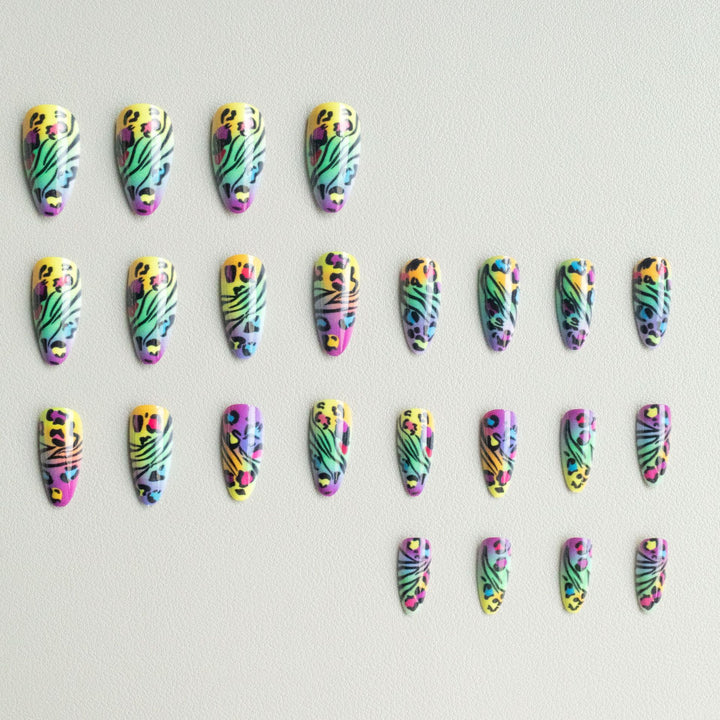 Wild Animal Print Nail Art