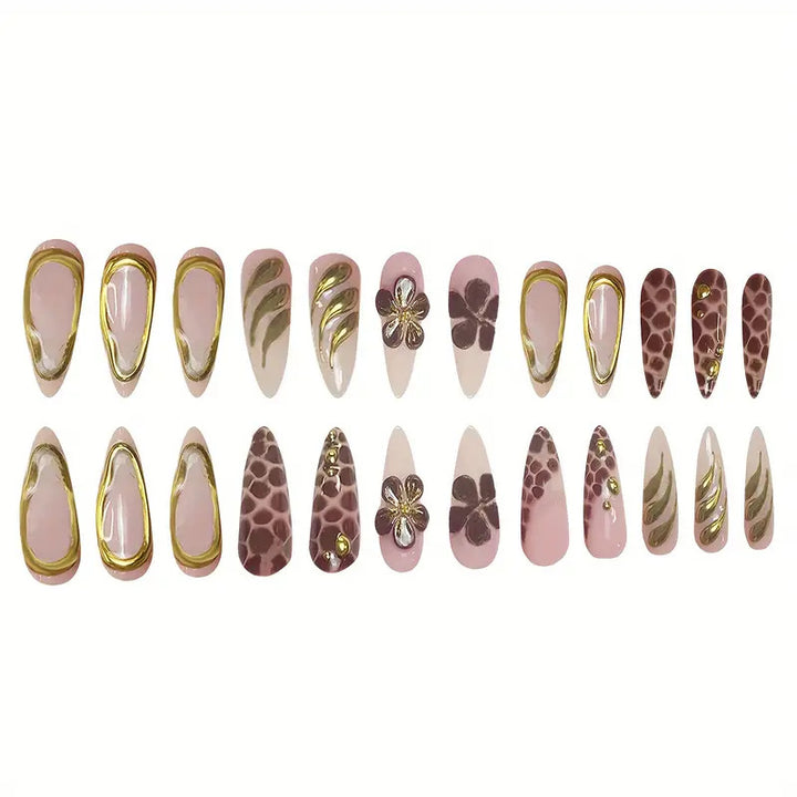 Decorative Resin Press-On Nail Art Set Stornfield