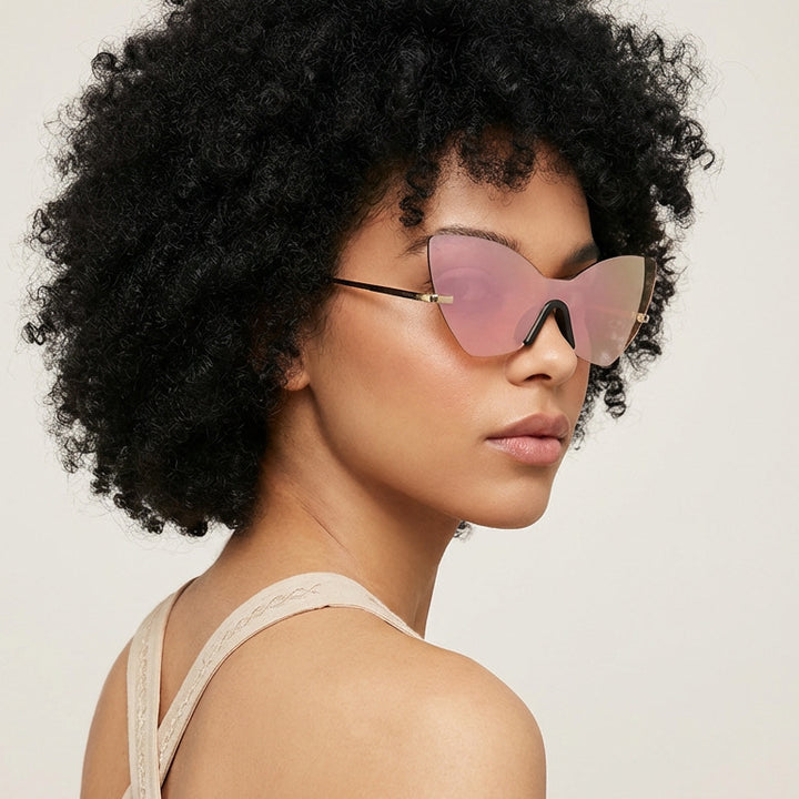 Women's extravagant Cat-Eye sunglasses with high-quality metal frame Stornfield
