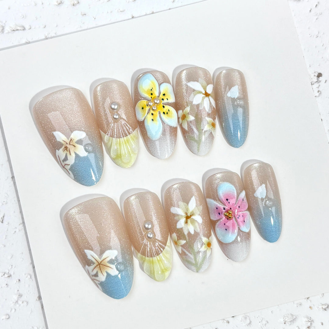 Artistic Floral Nail Design Kit