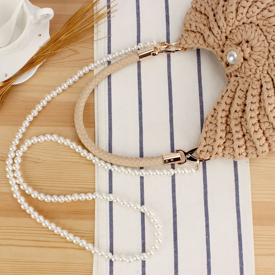 Evening bag with pearl decorated handle Stornfield