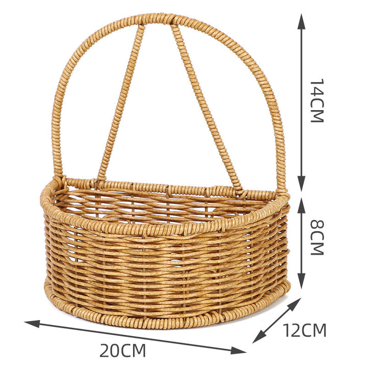 Handwoven Round Storage Basket Stornfield