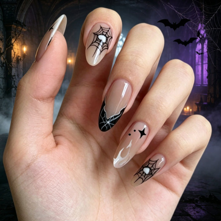 Halloween-Themed Press-On Nail Set Stornfield