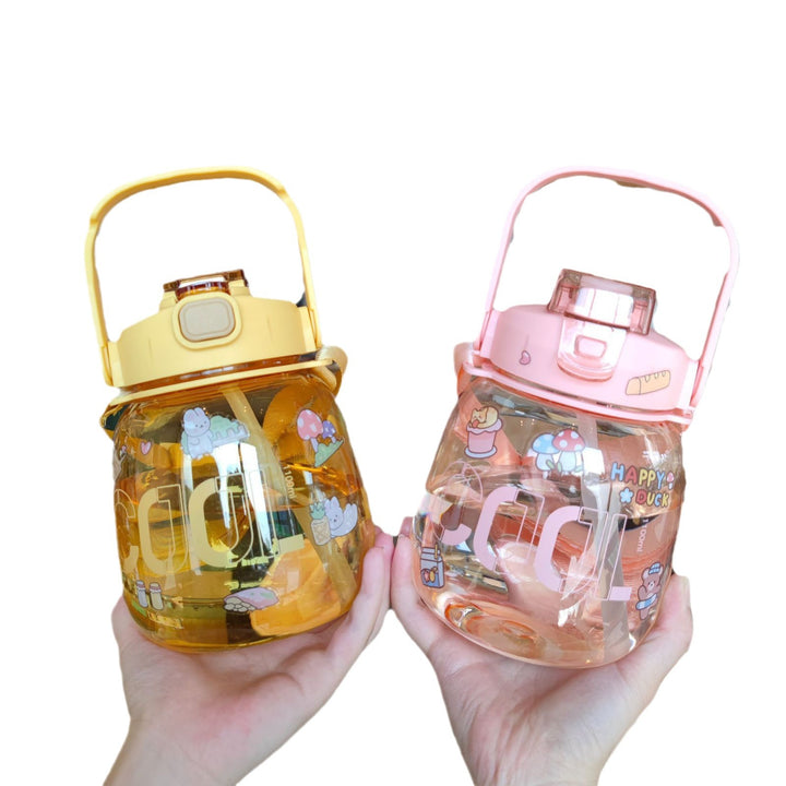 Women colorful and leak-proof water bottle with ergonomic carrying handle Stornfield