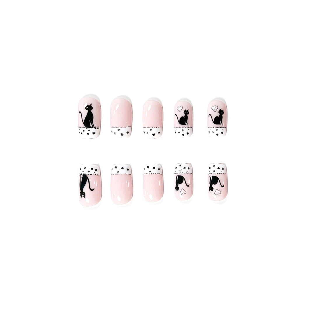 Cat-Themed Nail Art Set Stornfield