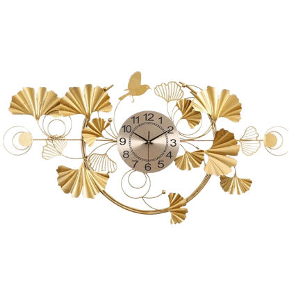 Decorative Wall Clock with Floral Design Stornfield