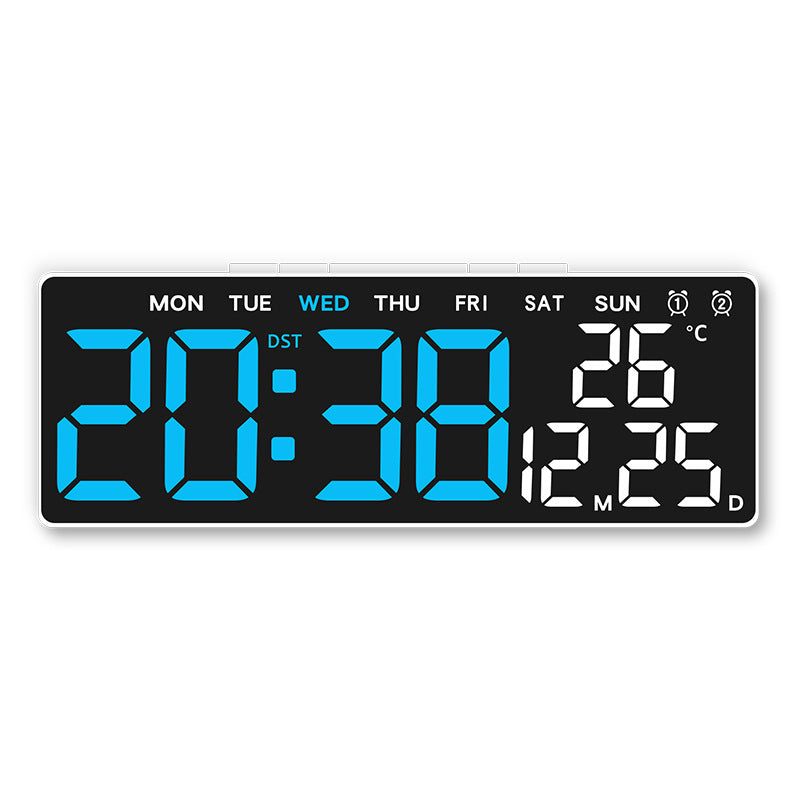 Digital weather alarm clock with large LED display and temperature display Stornfield