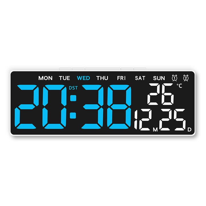 Digital weather alarm clock with large LED display and temperature display Stornfield