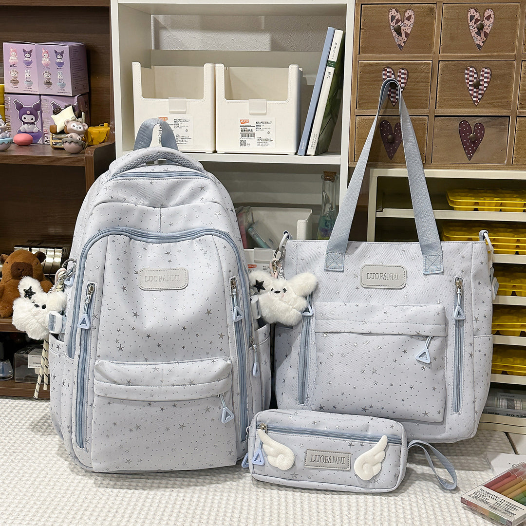 Star-Printed Multi-Pocket Backpack Stornfield