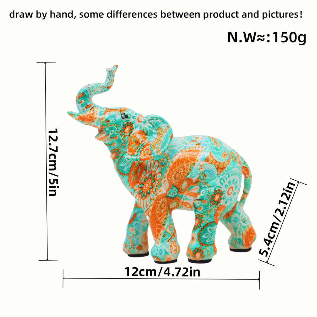 Colorful Elephants Figurine Stornfield