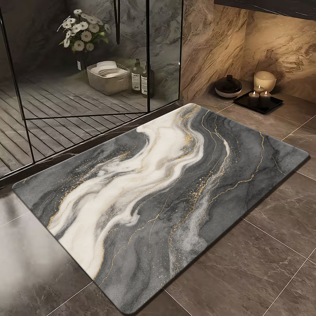 Luxury Marble Design Bath Mat
