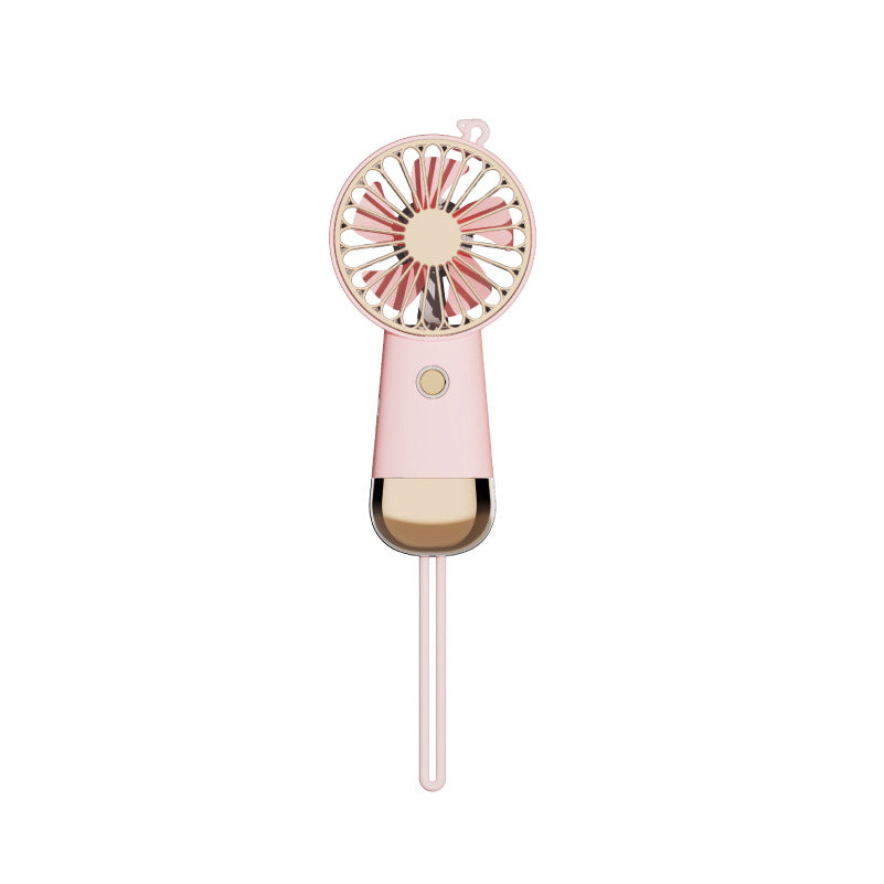 Ladies portable hand fan with USB charging function and ergonomic handle Stornfield