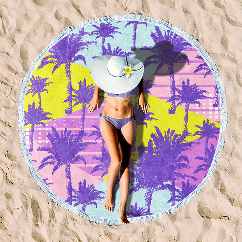 Rundstrand towel with unique sunset design Stornfield
