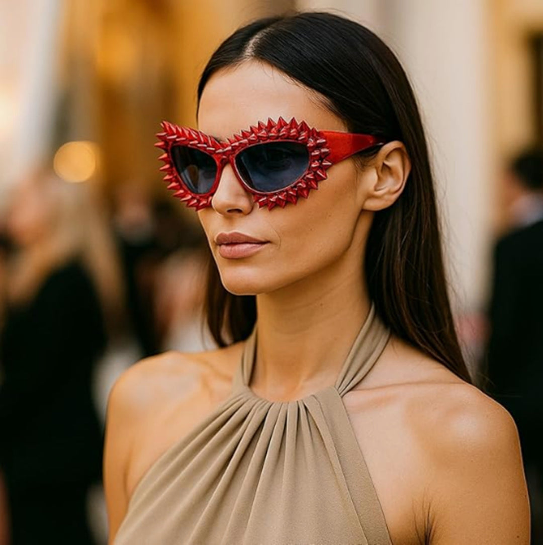Women's statement sunglasses with creative stud accents Stornfield