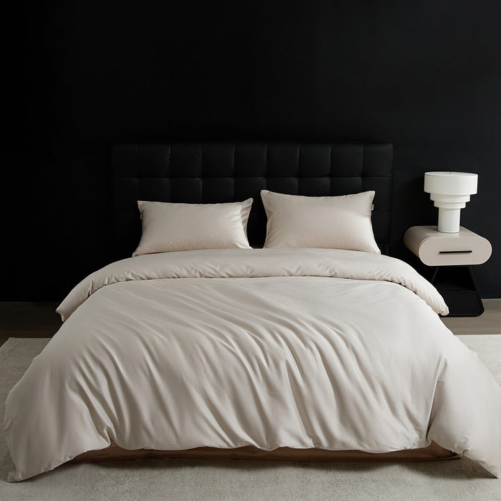 Silky Microfiber Hotel-Style Duvet Cover Set with Envelope Pillowcases and Hidden Zipper