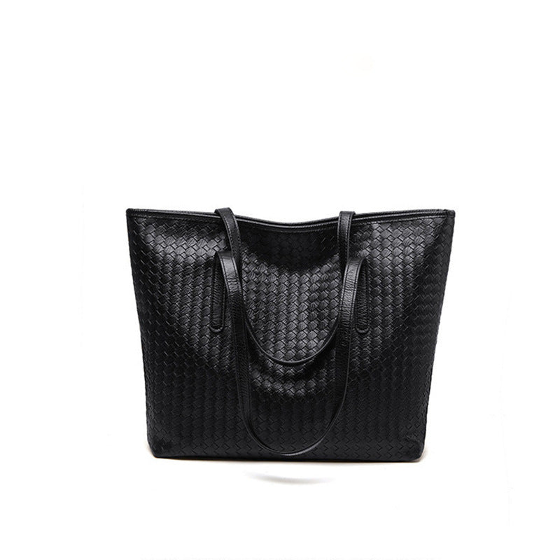 Woven Leather Tote Bag Stornfield