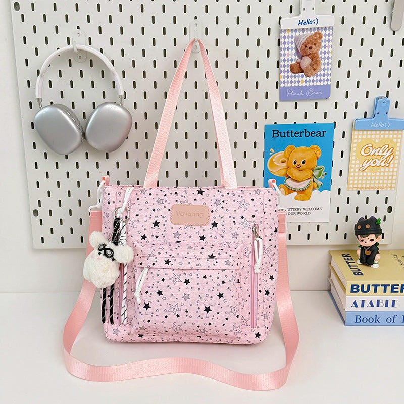 Lightweight Star-Patterned Backpack Stornfield