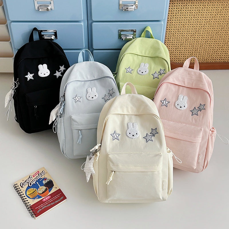 Cute Bunny-Embellished Backpack Stornfield