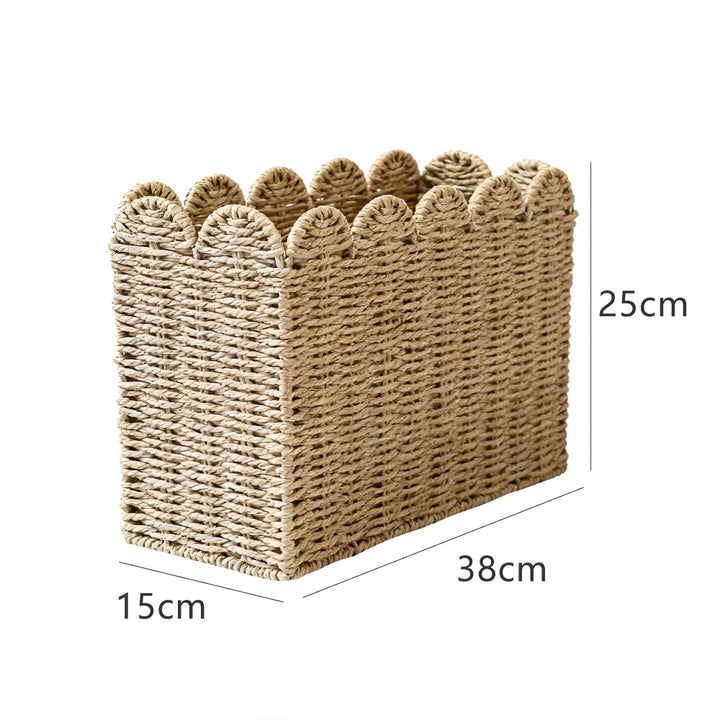 Decorative storage basket made of high-quality natural material Stornfield