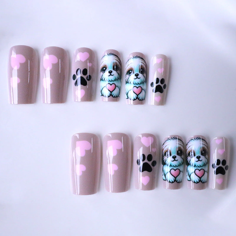 Decorative Dog-Themed Nail Art Enhancements Stornfield