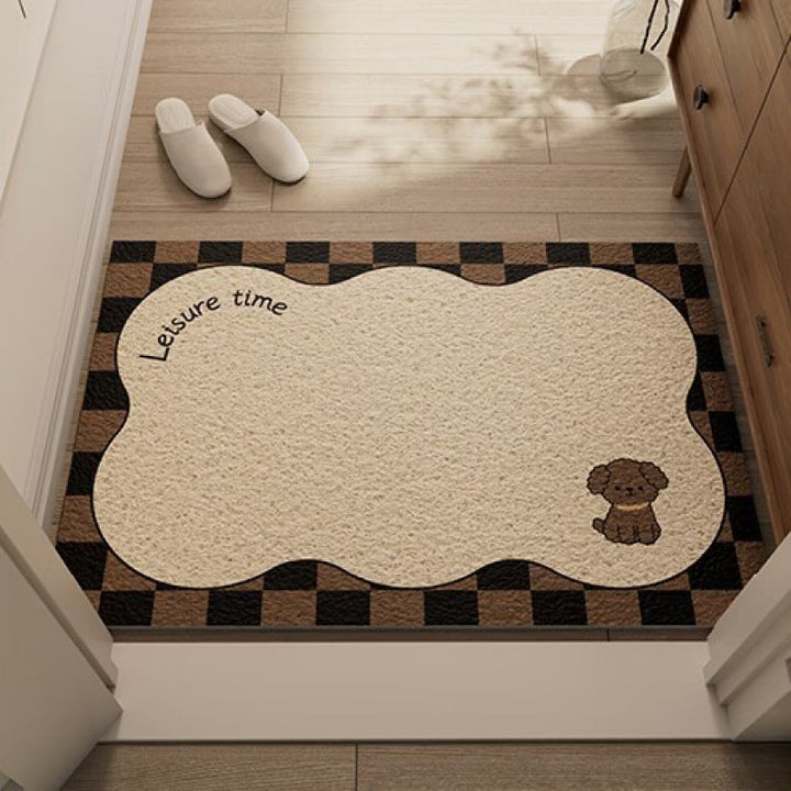 Cute Puppy-Themed Welcome Mat Stornfield