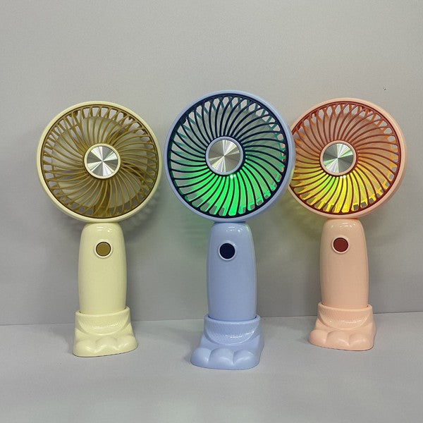 Unisex Portable Handheld Fan with LED Lighting and Creative Design Stornfield