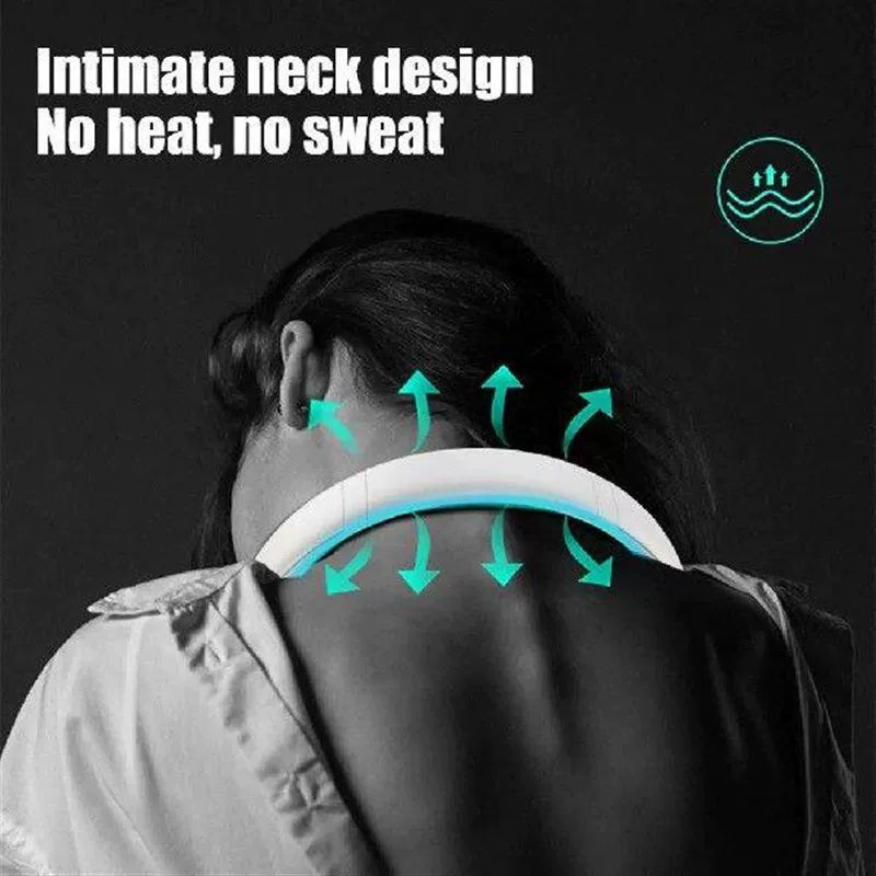 Unisex One Size Ergonomic U-Shape Portable Neck Cooling Fan with Bladeless Airflow Stornfield