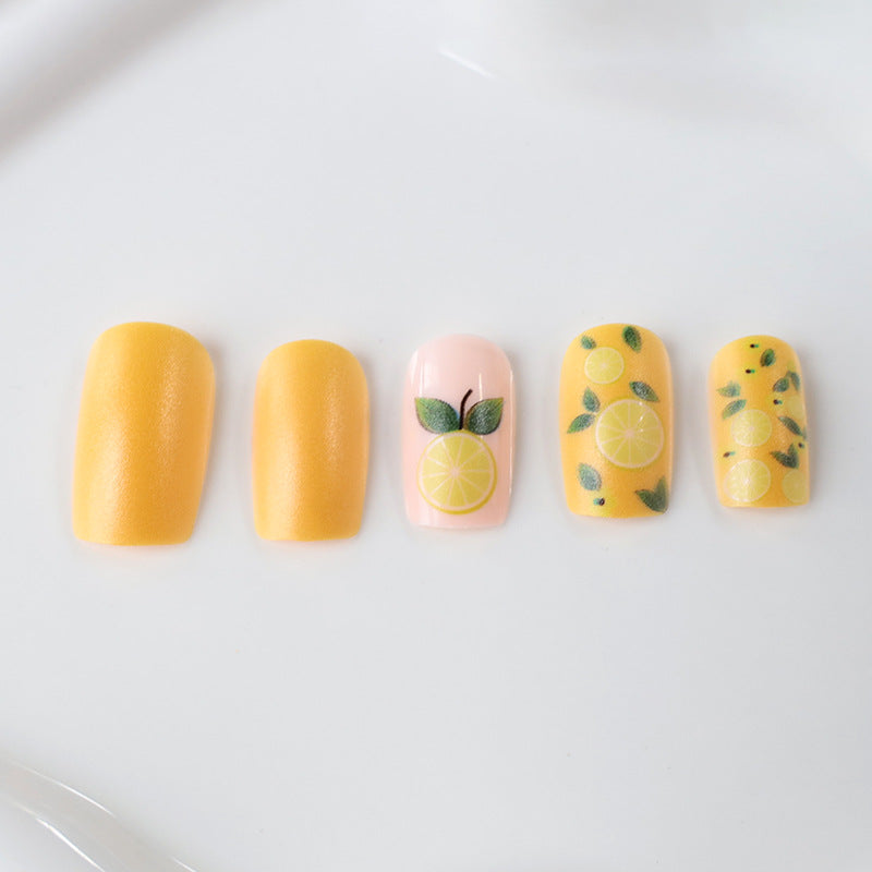 Citrus-Themed Nail Art Enhancements Stornfield