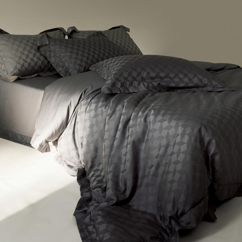 Luxury Jacquard Geometric Duvet Cover Set