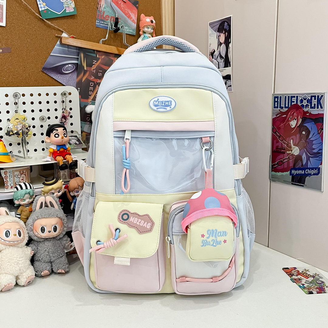 Multi-Pocket Casual School Backpack