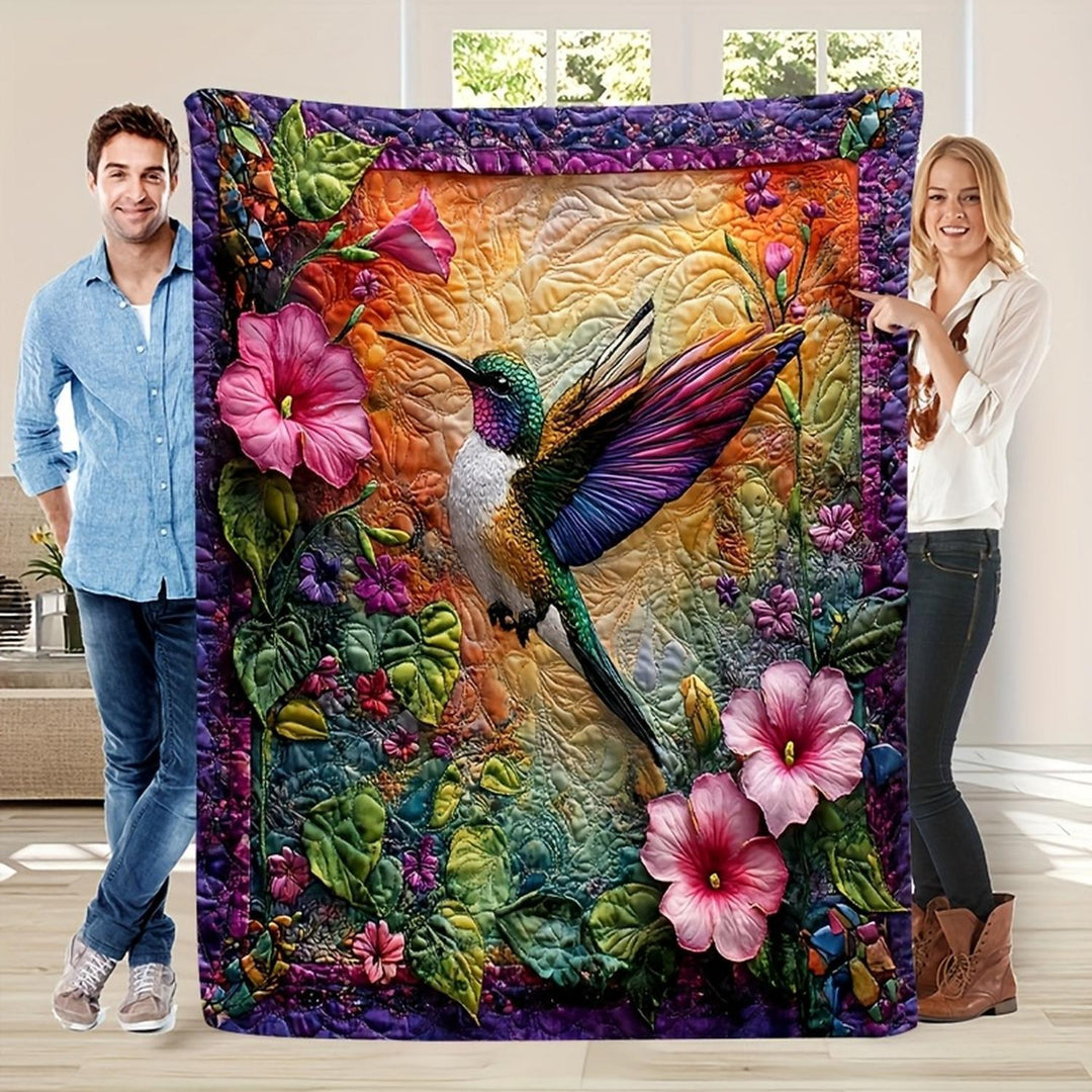 Artistic Floral Throw Blanket