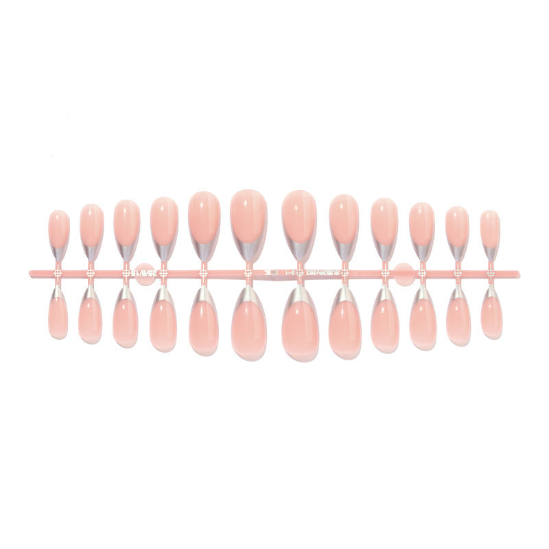 Acrylic Nail Set with Modern French Tip Design Stornfield