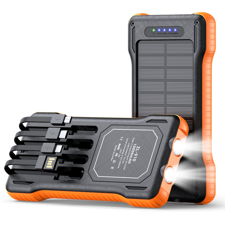 Solar Powerbank with Integrated LED Light Stornfield